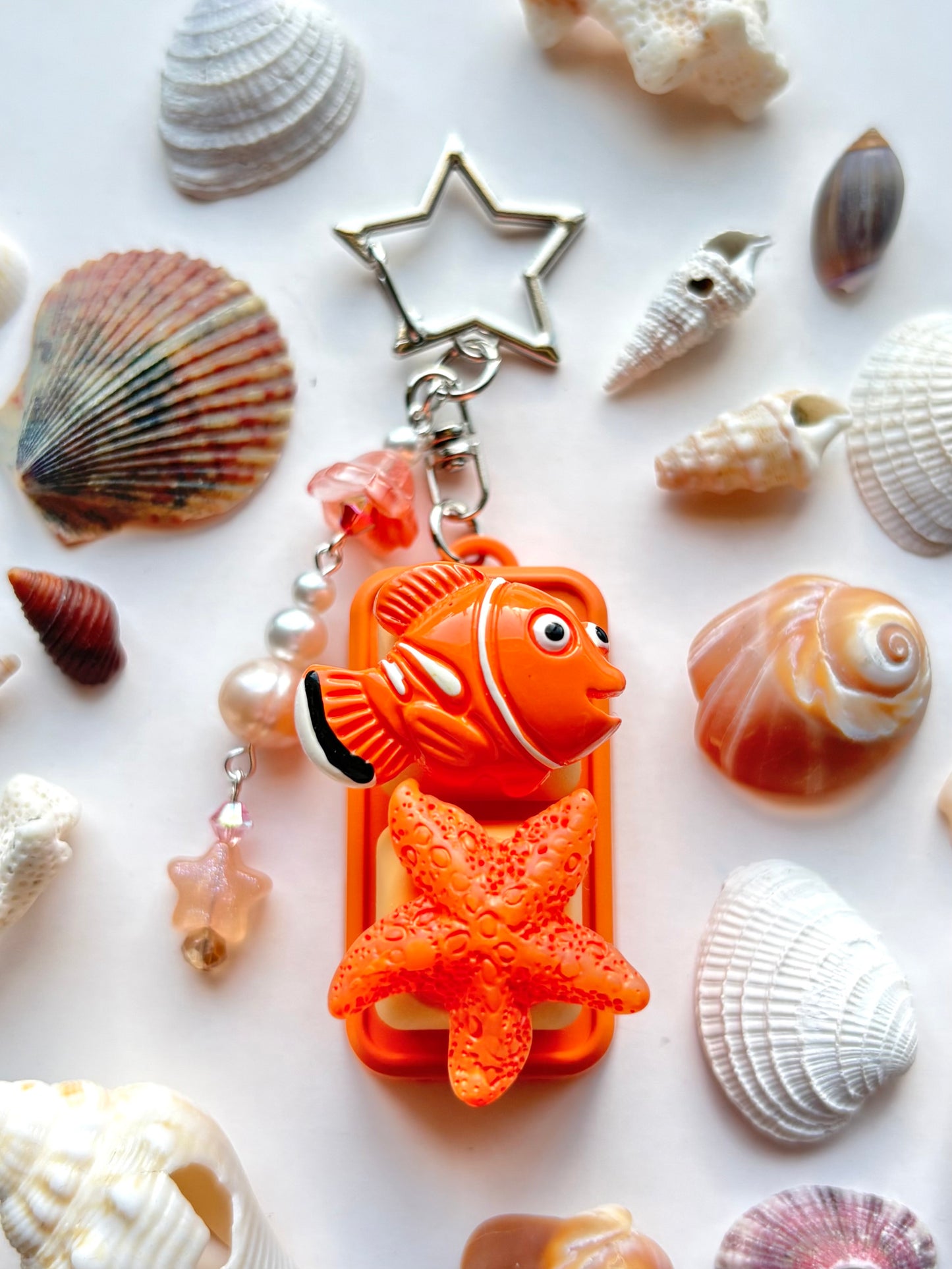 Mini Keyboard Page Turner | Orange Clownfish and Starfish 🍣