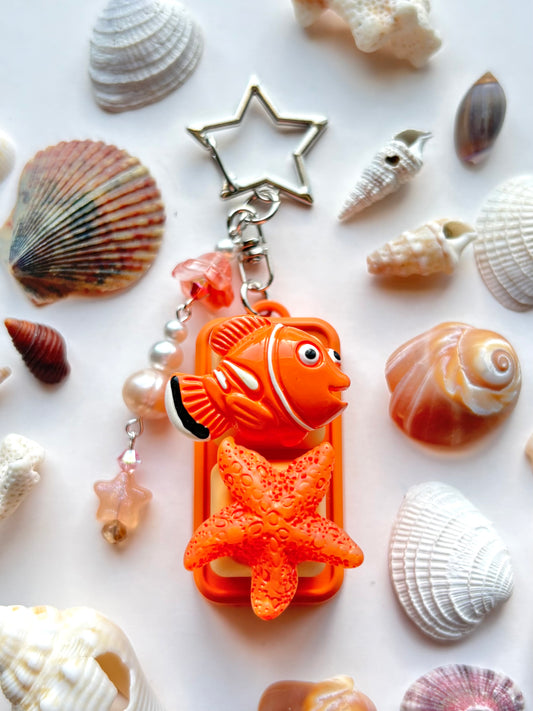 Mini Keyboard Page Turner | Orange Clownfish and Starfish 🍣