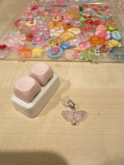 USB-C Dust Plug | Light Pink Angel Wings