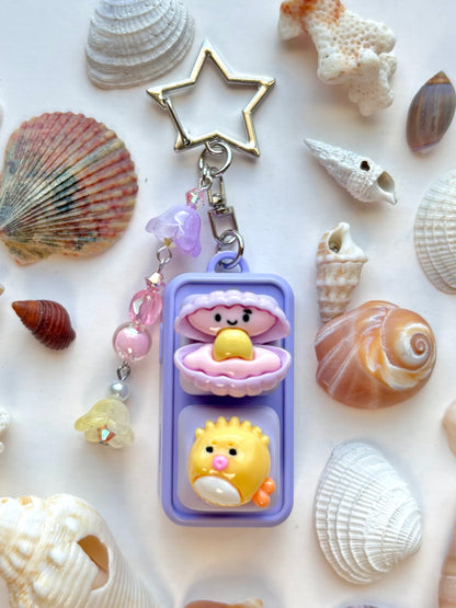 Mini Keyboard Page Turner | Purple Clam and Puffer 🐚 🐡