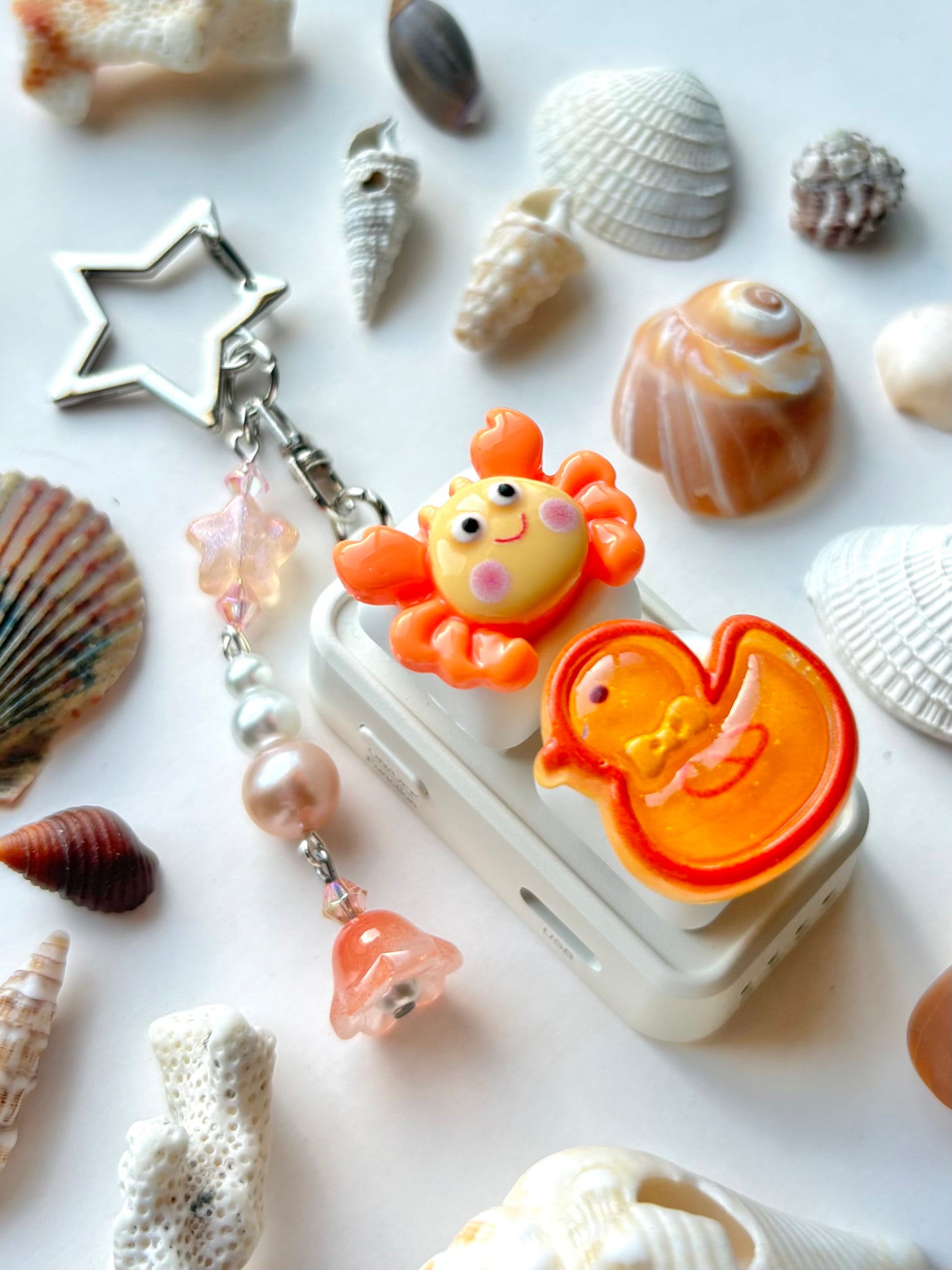 Mini Keyboard Page Turner | Orange Crab and Duckie 🦀 🐥