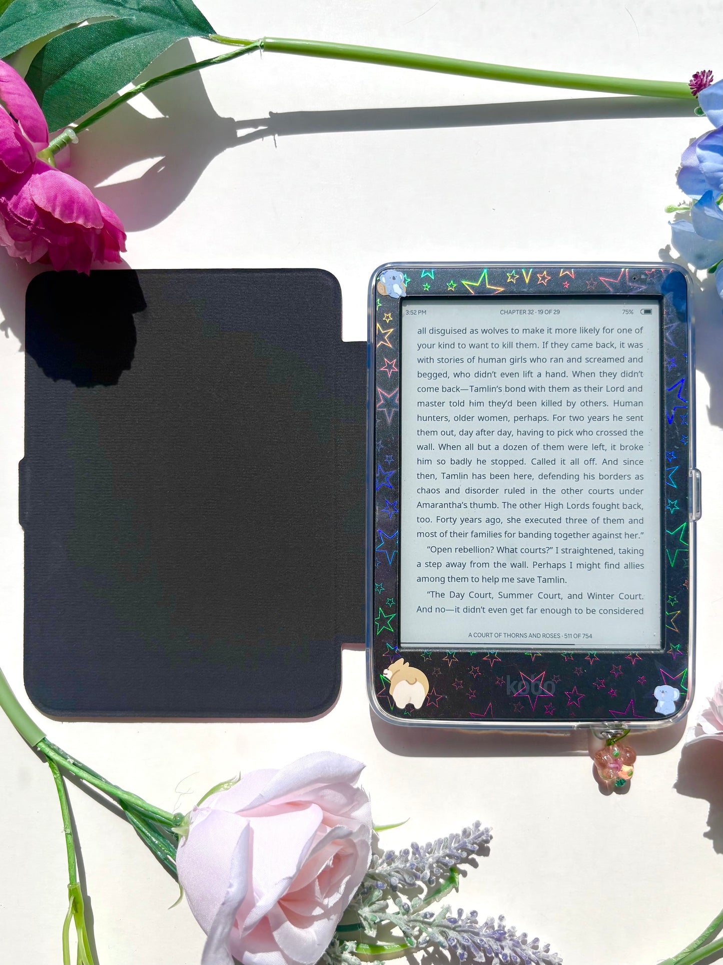 Pink Magnetic Kobo Clara Case 🌷