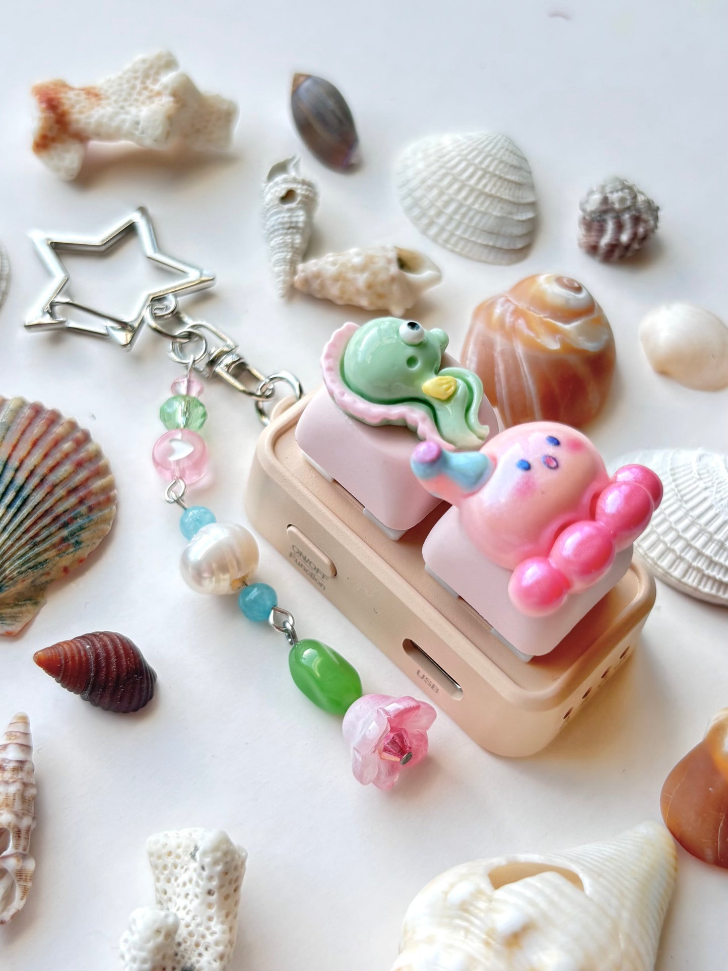 Mini Keyboard Page Turner | Pink and Seahorse and Party Octo 🐙 🎉