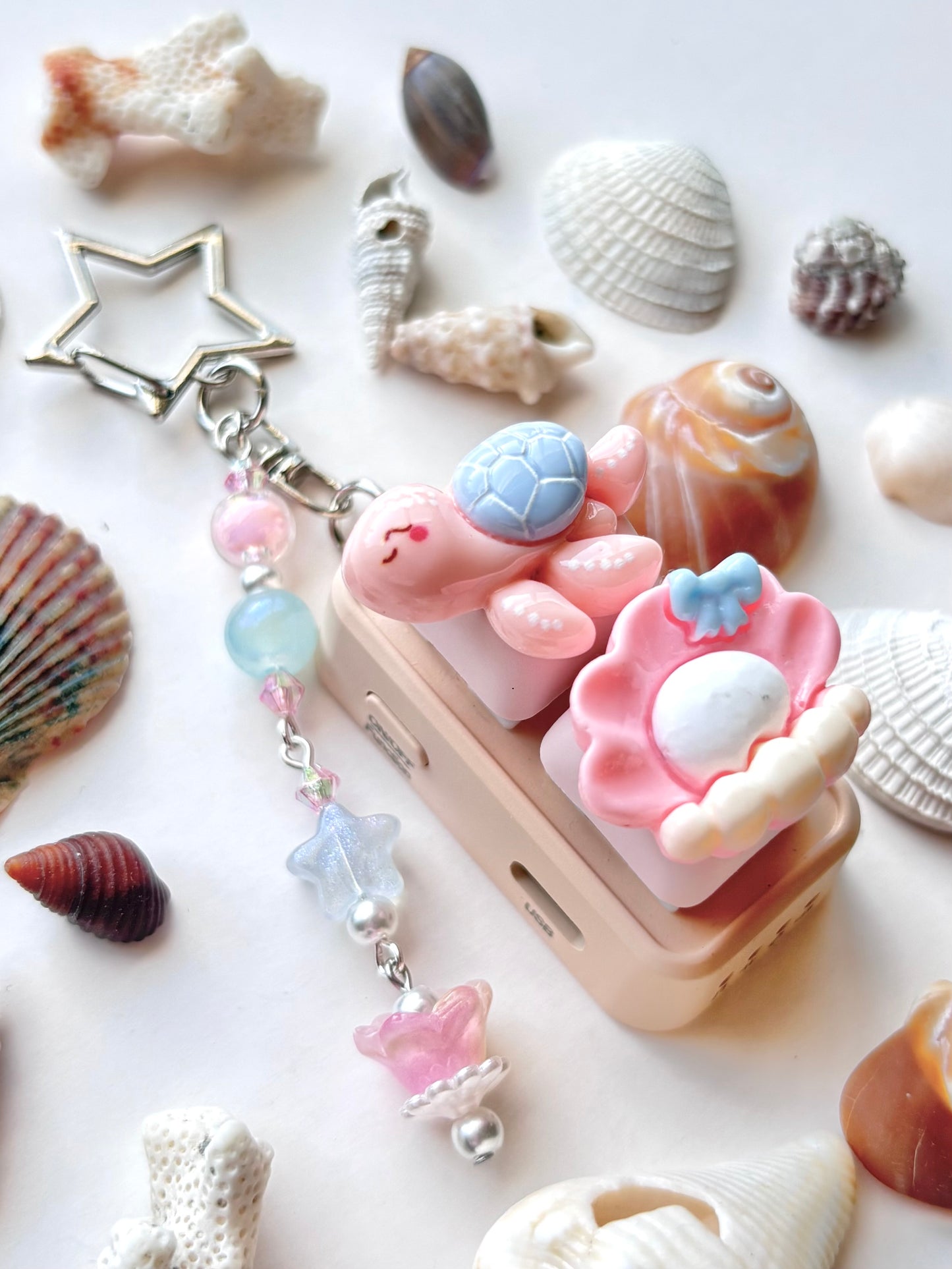 Mini Keyboard Page Turner | Pink and Blue Sweet Turtle 🐢 💗