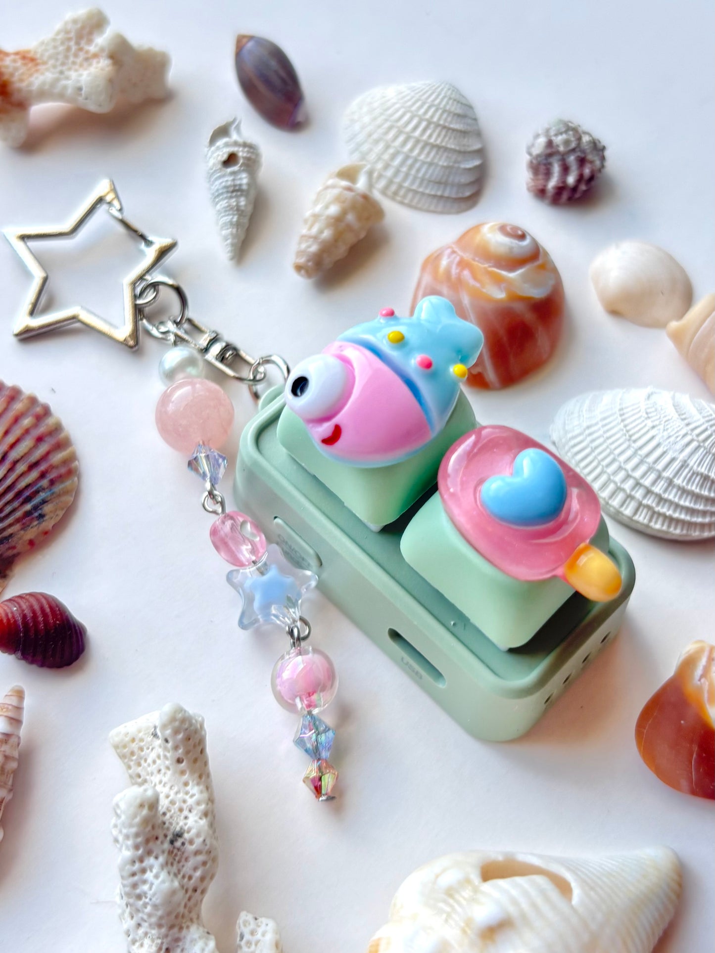 Mini Keyboard Page Turner | Green Popsicle Candy Fish 🍬 🐟