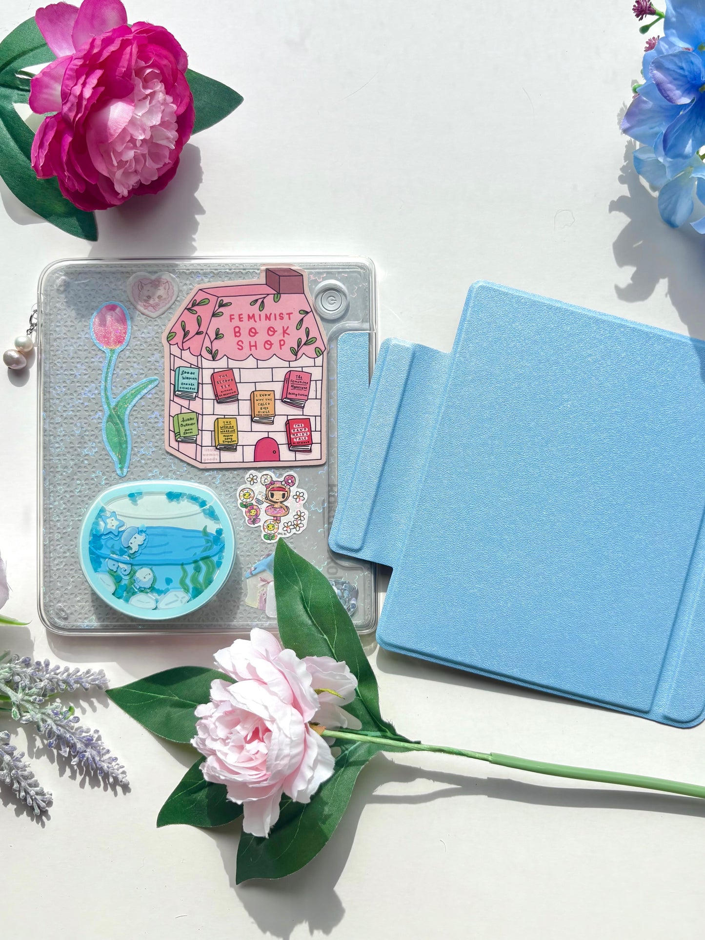 Blue Magnetic Kobo Libra Case 🐬