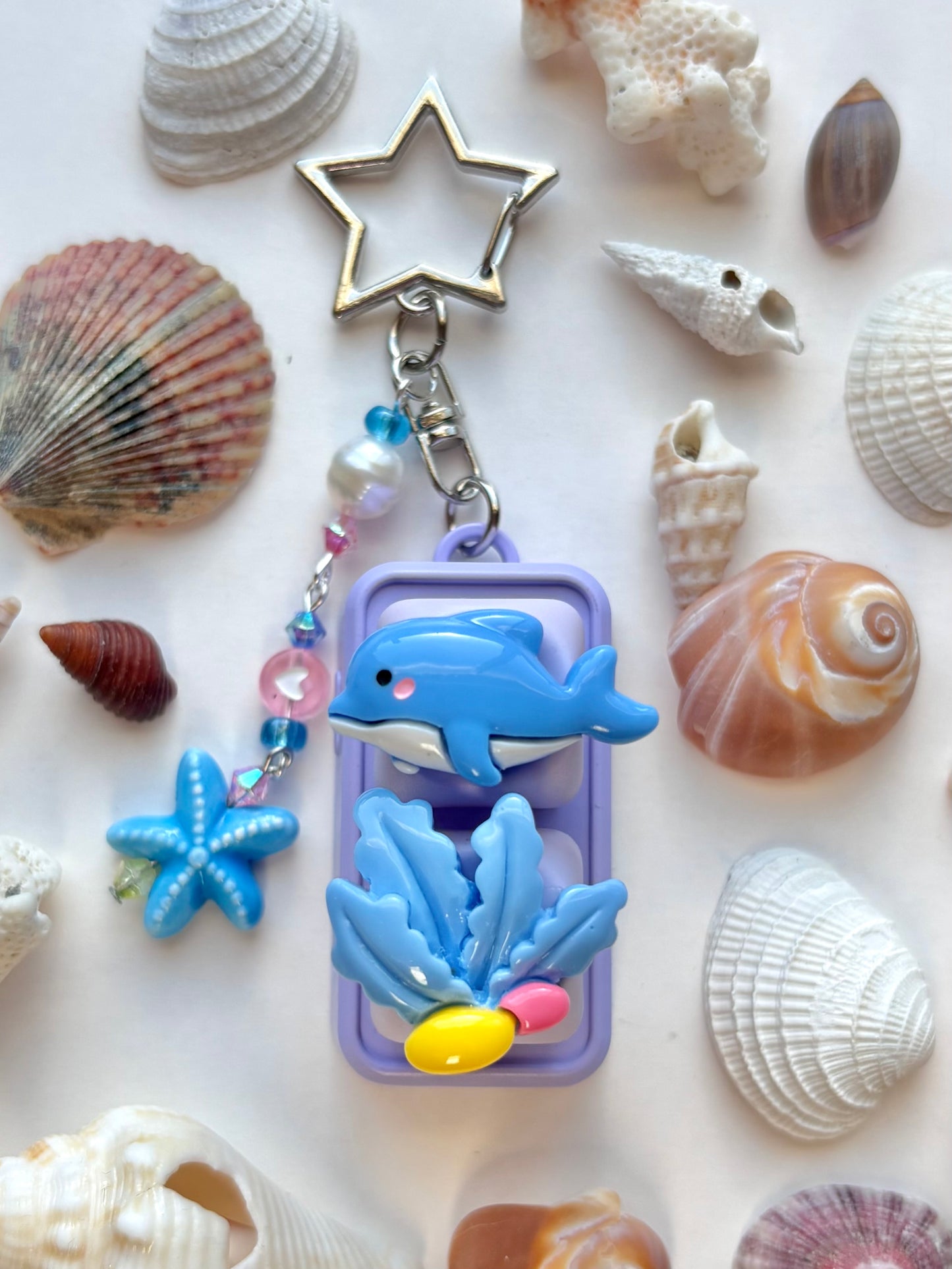 Mini Keyboard Page Turner | Purple and Blue Dolphin 🐬