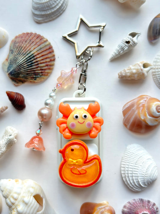Mini Keyboard Page Turner | Orange Crab and Duckie 🦀 🐥