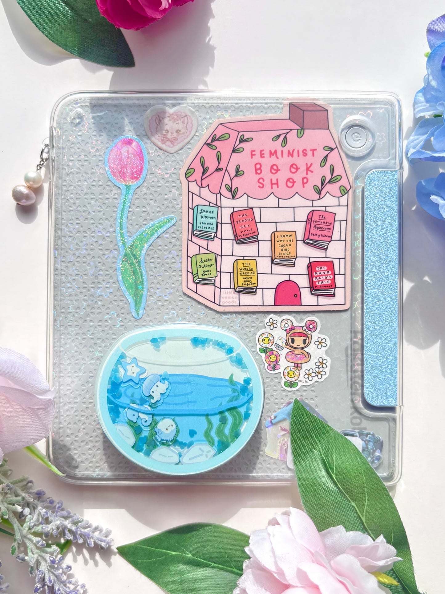 Blue Magnetic Kobo Libra Case 🐬