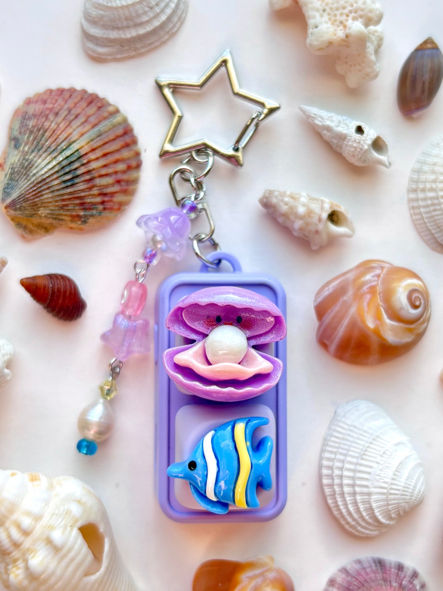 Mini Keyboard Page Turner | Purple Clam and Butterflyfish 🐠