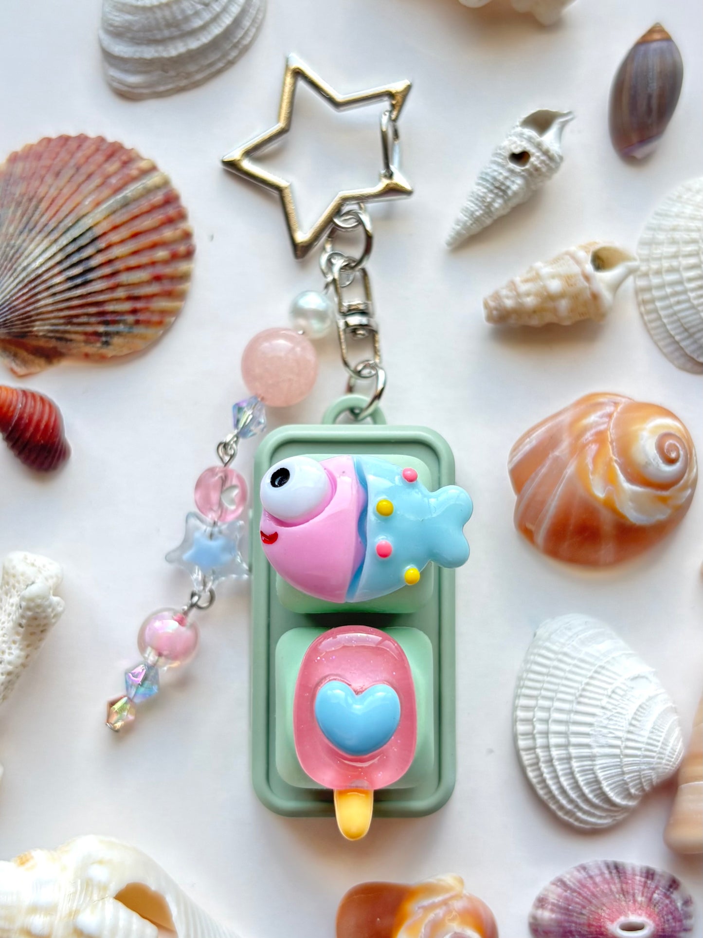 Mini Keyboard Page Turner | Green Popsicle Candy Fish 🍬 🐟