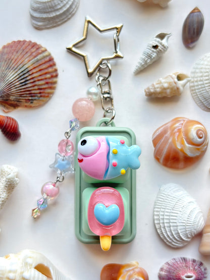 Mini Keyboard Page Turner | Green Popsicle Candy Fish 🍬 🐟