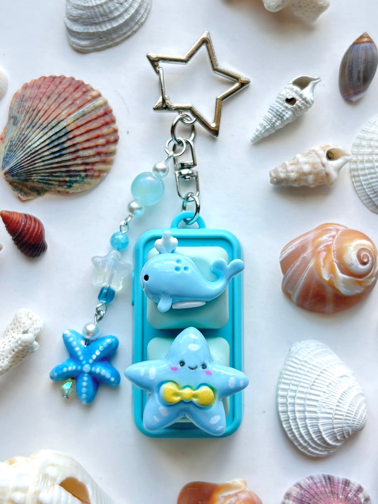 Mini Keyboard Page Turner | Blue Whale and Bowtie Starfish 🐳 🎗️