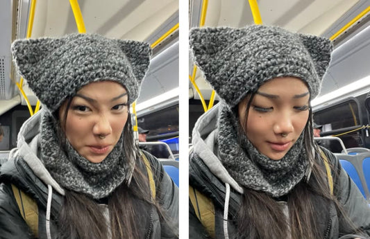 Chunky Cat Balaclava Crochet Pattern 🐈‍⬛