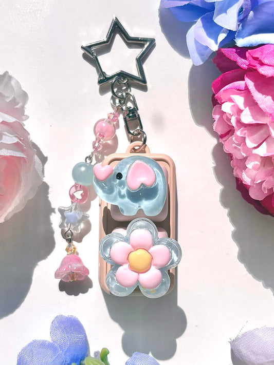 Mini Keyboard Page Turner | Blue Flower Ellie 🐘🩵
