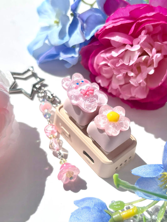 Mini Keyboard Page Turner | Cherry Blossom Bunny 🌸🐇
