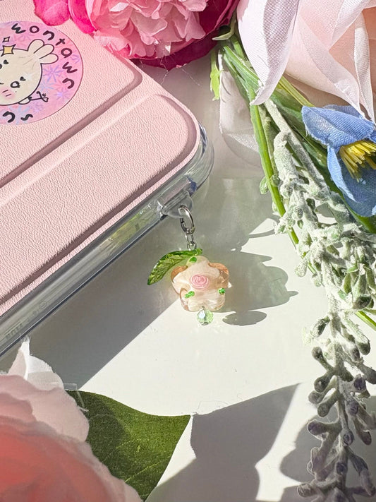 USB-C Dust Plug | Pink Flower