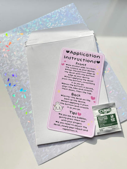 Holographic E-Reader Skin | Fractals