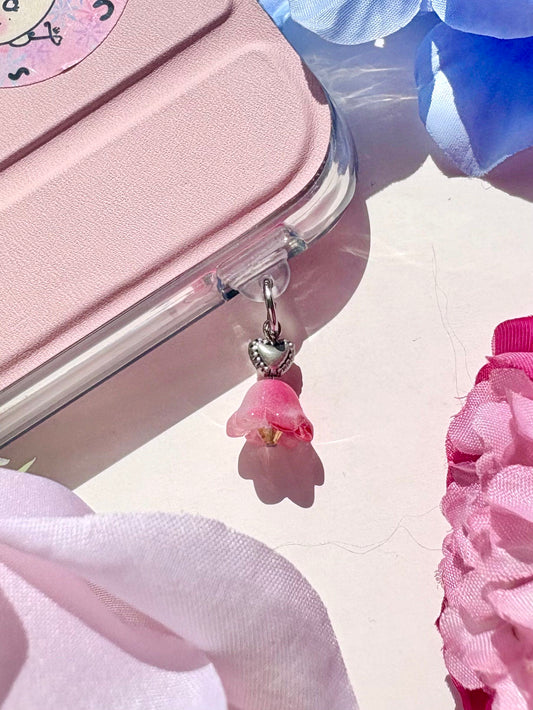USB-C Dust Plug | Magenta Flower Droplet 🌺