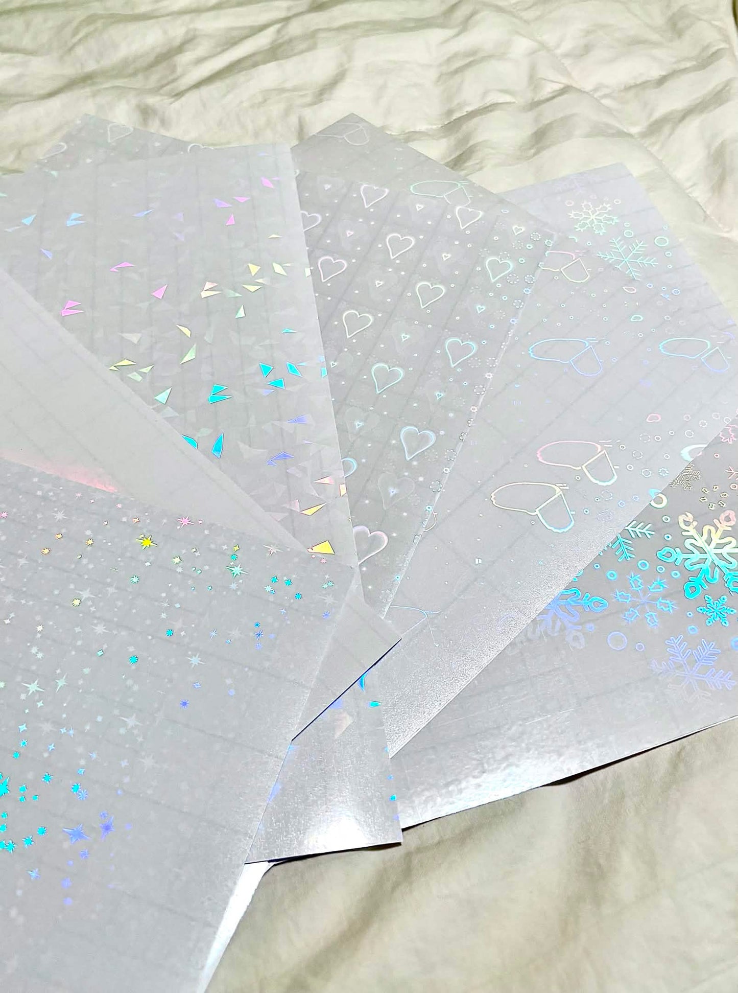 Holographic E-Reader Skin | Snowflakes