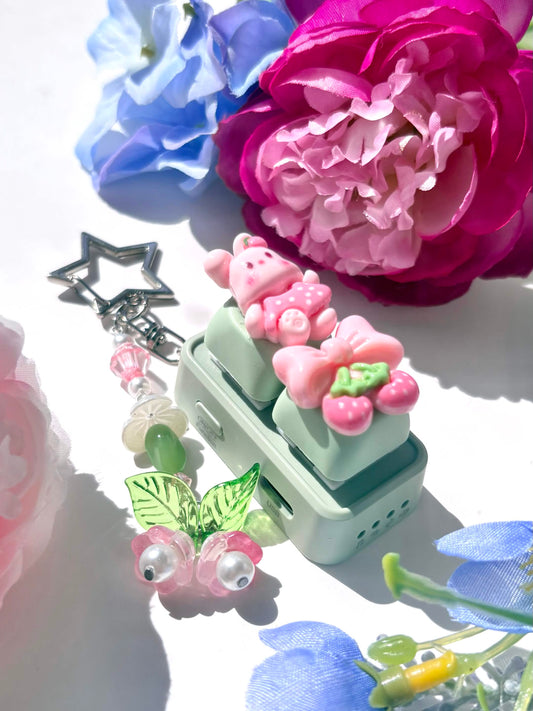 Mini Keyboard Page Turner | Berry Bunny Bow 🍓🐇