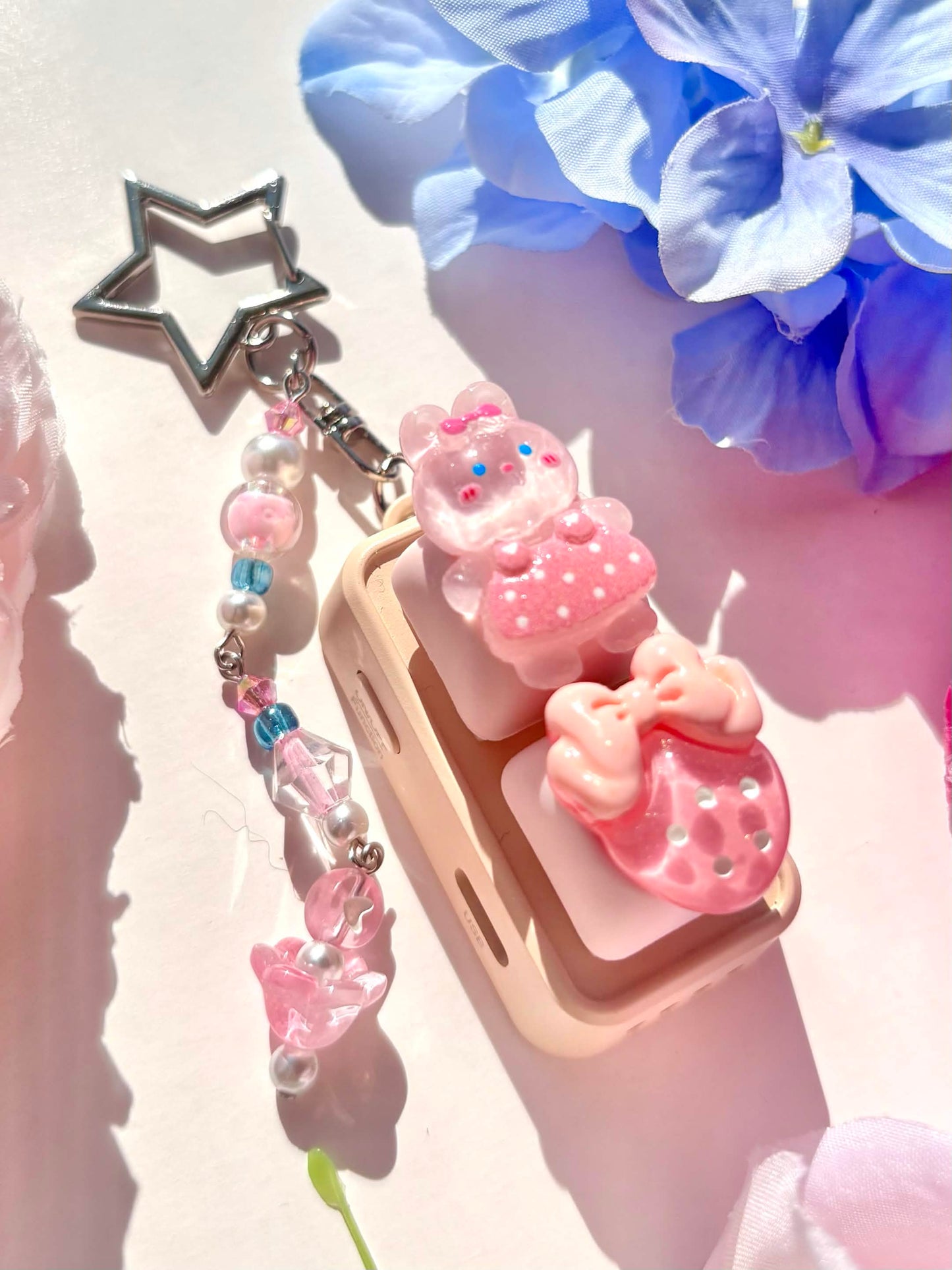 Mini Keyboard Page Turner | Pink Polka Dot Bunny 🐇💗