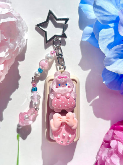 Mini Keyboard Page Turner | Pink Polka Dot Bunny 🐇💗