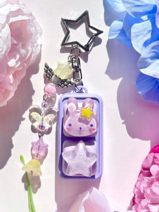 Mini Keyboard Page Turner | Purple & Yellow Star Bunny ⭐