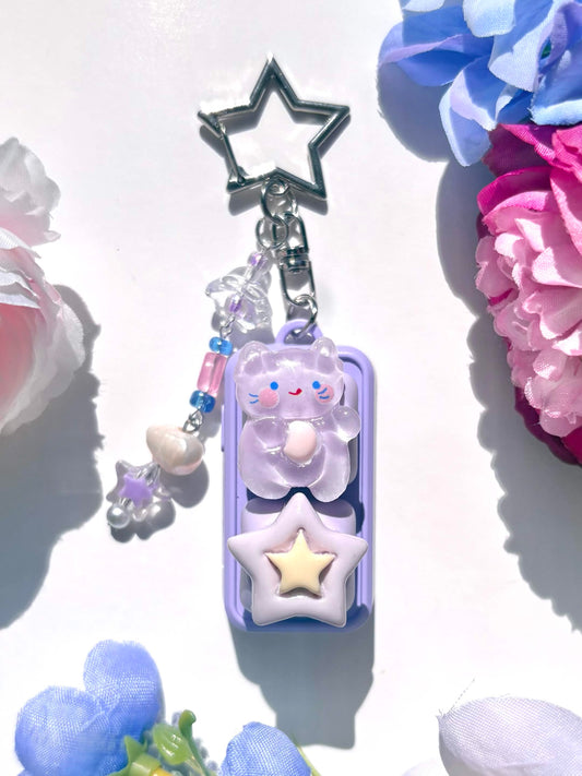 Mini Keyboard Page Turner | Purple Star Cat 💟