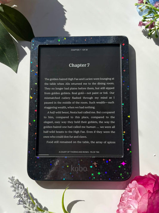 Holographic E-Reader Skin | Sparkles